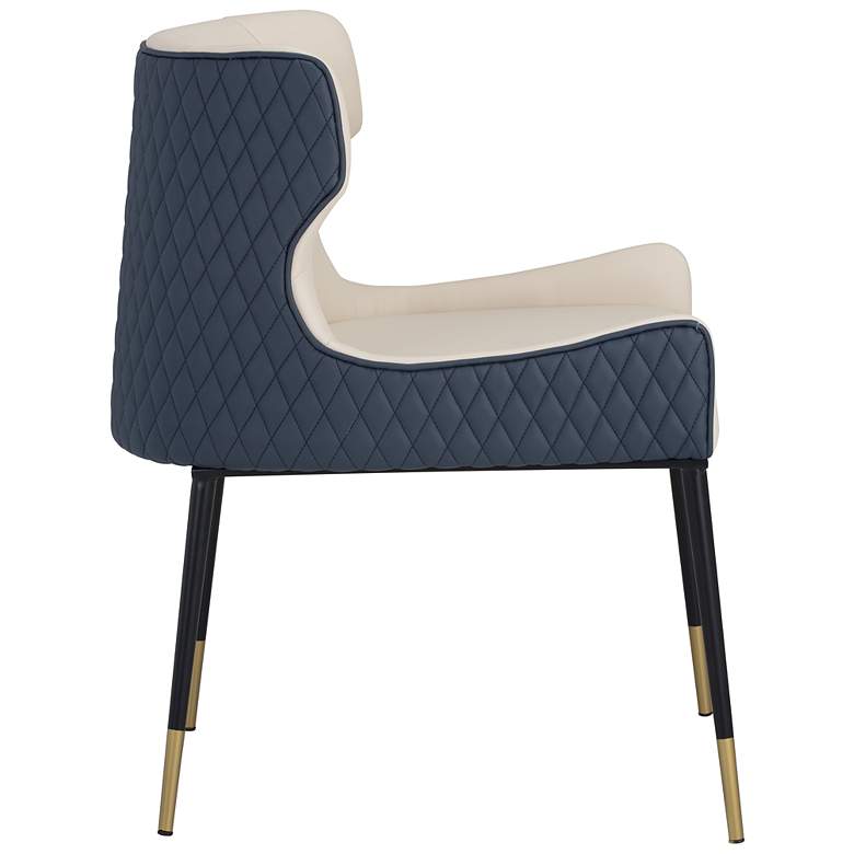 Image 4 Sunpan Gianni Dining Chair Dillon Cream and Dillon Thunder more views