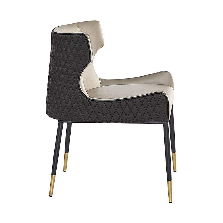 Image 4 Sunpan Gianni Dining Chair Dillon Stratus and Dillon Black more views