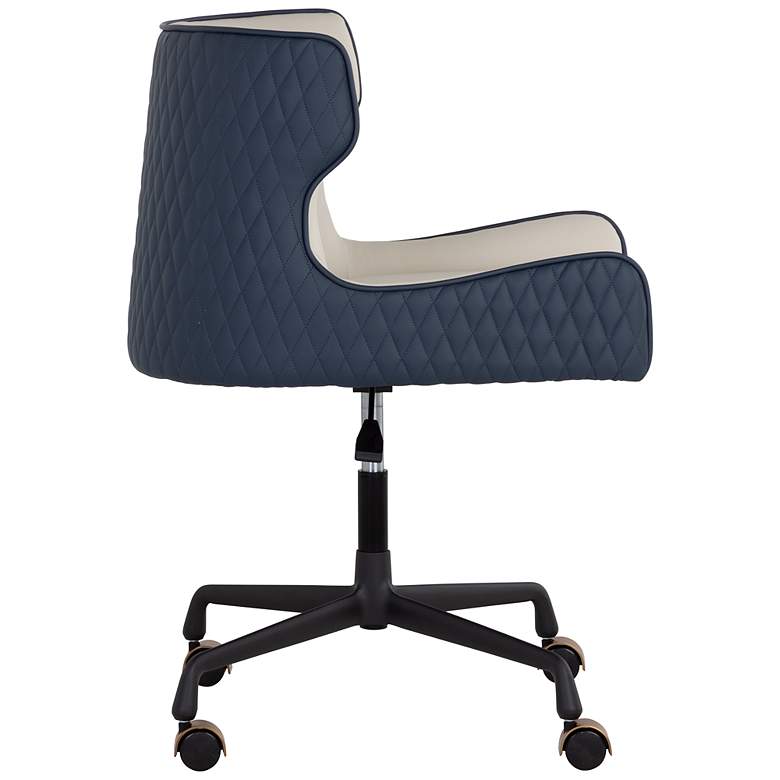 Image 3 Sunpan Gianni Office Chair Dillon Cream and Dillon Thunder more views