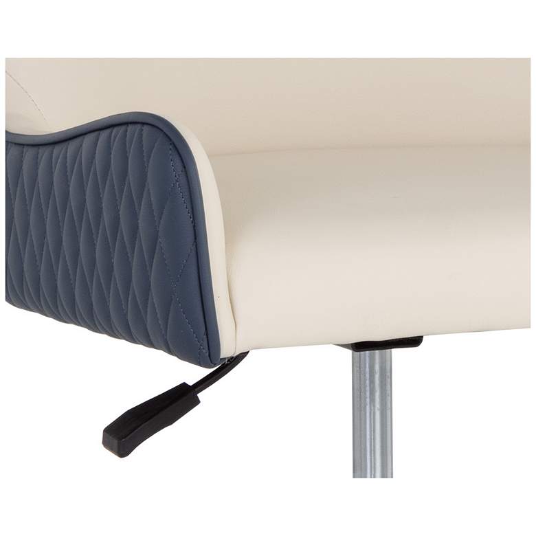 Image 6 Sunpan Gianni Office Chair Dillon Cream and Dillon Thunder more views