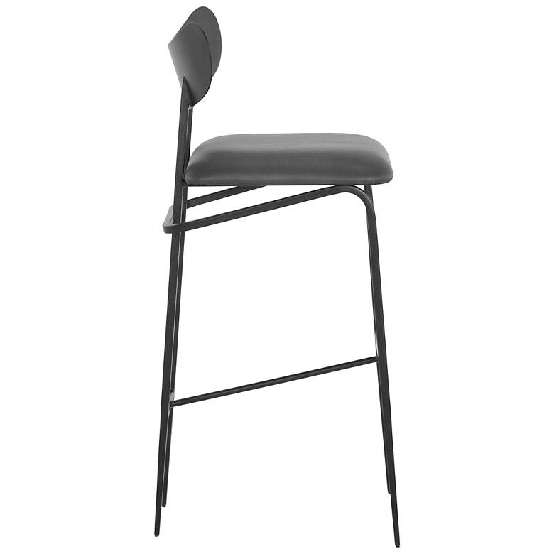 Image 2 Sunpan Gibbons Barstool Black Bravo Portabella more views