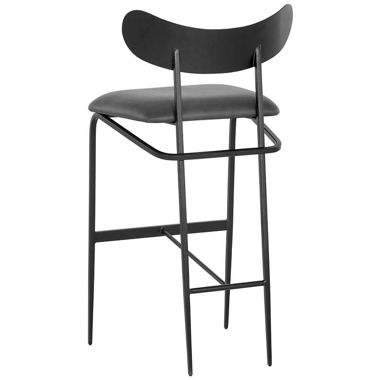 Image 3 Sunpan Gibbons Barstool Black Bravo Portabella more views