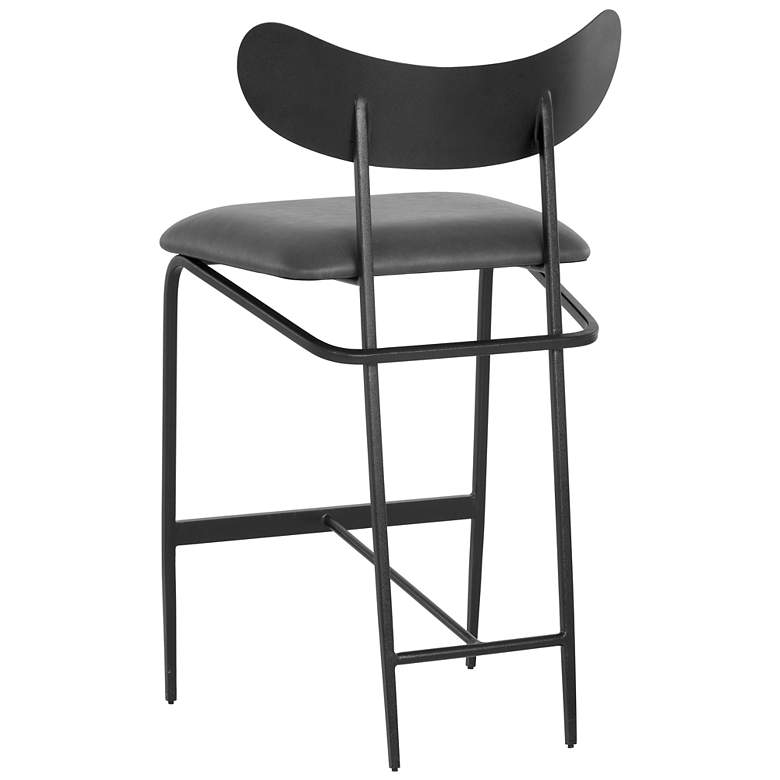Image 3 Sunpan Gibbons Counter Stool Black Bravo Portabella more views