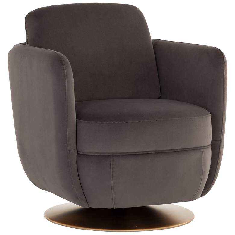 Image 2 Sunpan Gilley Swivel Lounge Chair Meg Ash