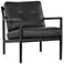Sunpan Gilmore Lounge Chair Black Black Leather