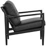 4_Sunpan Gilmore Lounge Chair Black Black Leather more views