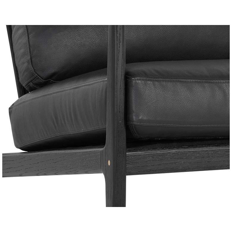 Image 6 Sunpan Gilmore Lounge Chair Black Black Leather more views