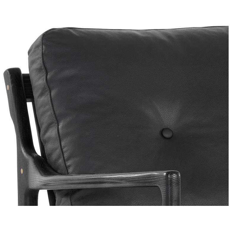 Image 7 Sunpan Gilmore Lounge Chair Black Black Leather more views