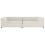 2_Sunpan Gladys 127 1/2" Wide Dove Cream Color Fabric Modern Sofa more views