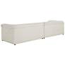3_Sunpan Gladys 127 1/2" Wide Dove Cream Color Fabric Modern Sofa more views