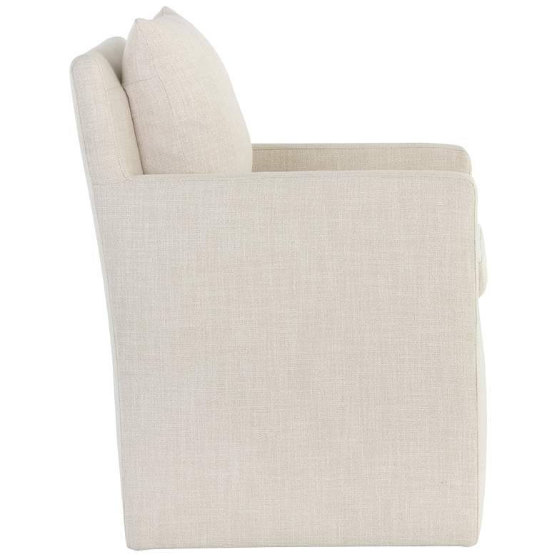 Image 3 Sunpan Glenrose Wheeled Dining Armchair Effie Linen more views