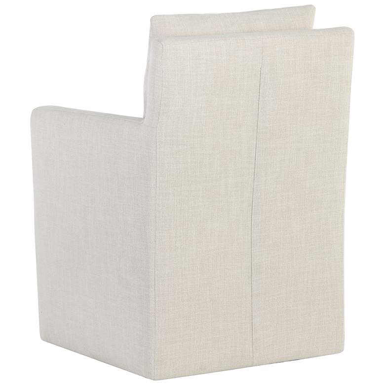 Image 4 Sunpan Glenrose Wheeled Dining Armchair Effie Linen more views