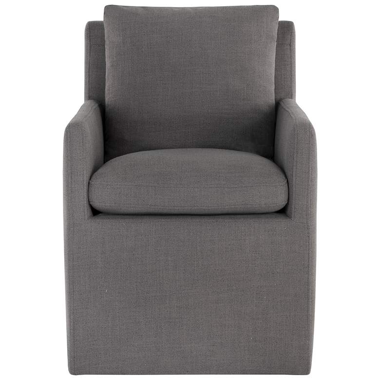 Image 2 Sunpan Glenrose Wheeled Dining Armchair Effie Smoke more views