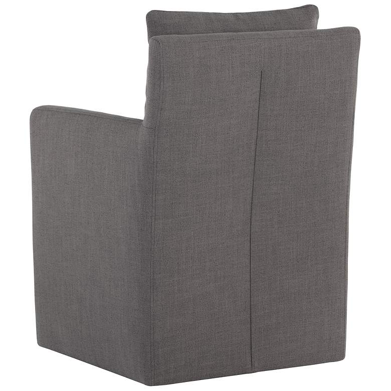 Image 4 Sunpan Glenrose Wheeled Dining Armchair Effie Smoke more views