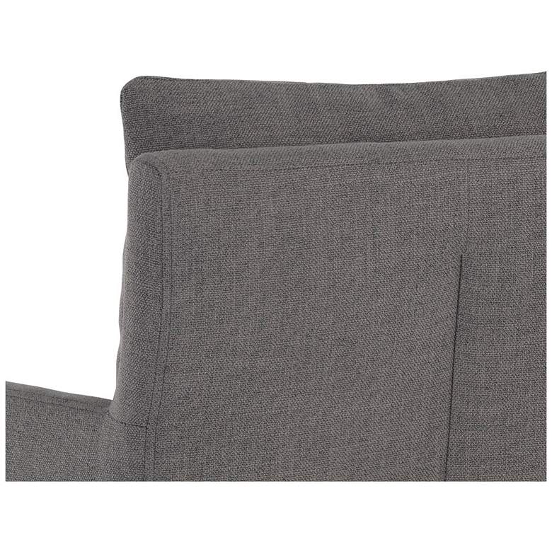 Image 7 Sunpan Glenrose Wheeled Dining Armchair Effie Smoke more views