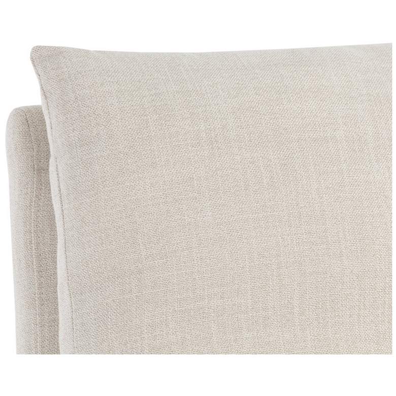 Image 5 Sunpan Glenrose Wheeled Dining Chair Effie Linen more views