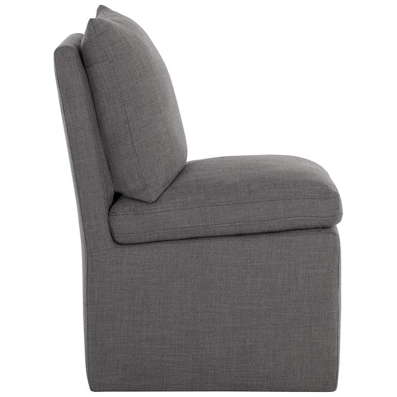 Image 3 Sunpan Glenrose Wheeled Dining Chair Effie Smoke more views