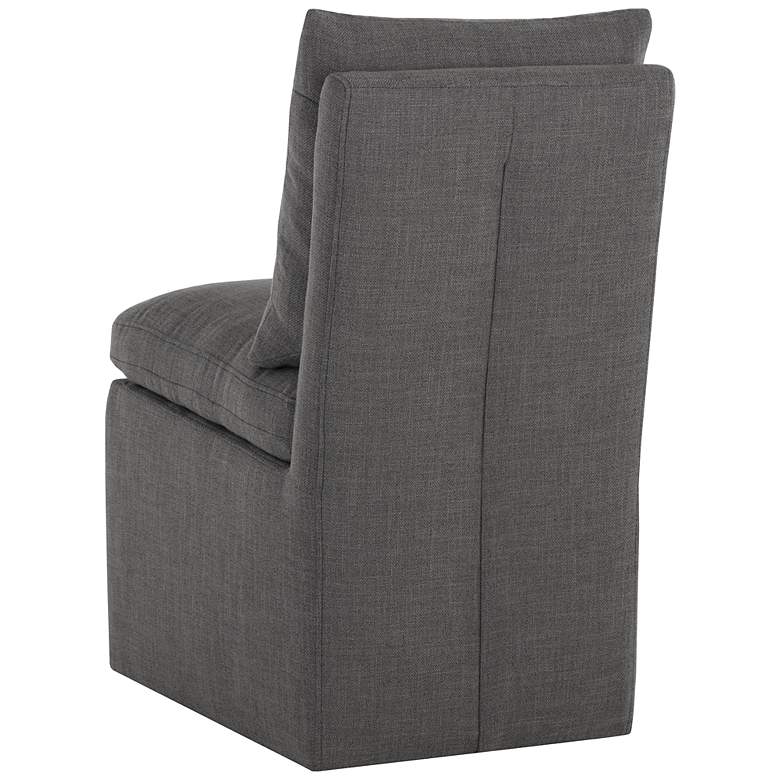 Image 4 Sunpan Glenrose Wheeled Dining Chair Effie Smoke more views
