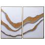 1_Sunpan Gold Abyss (Set of 2) 40" X 60" Gold Floater Frame