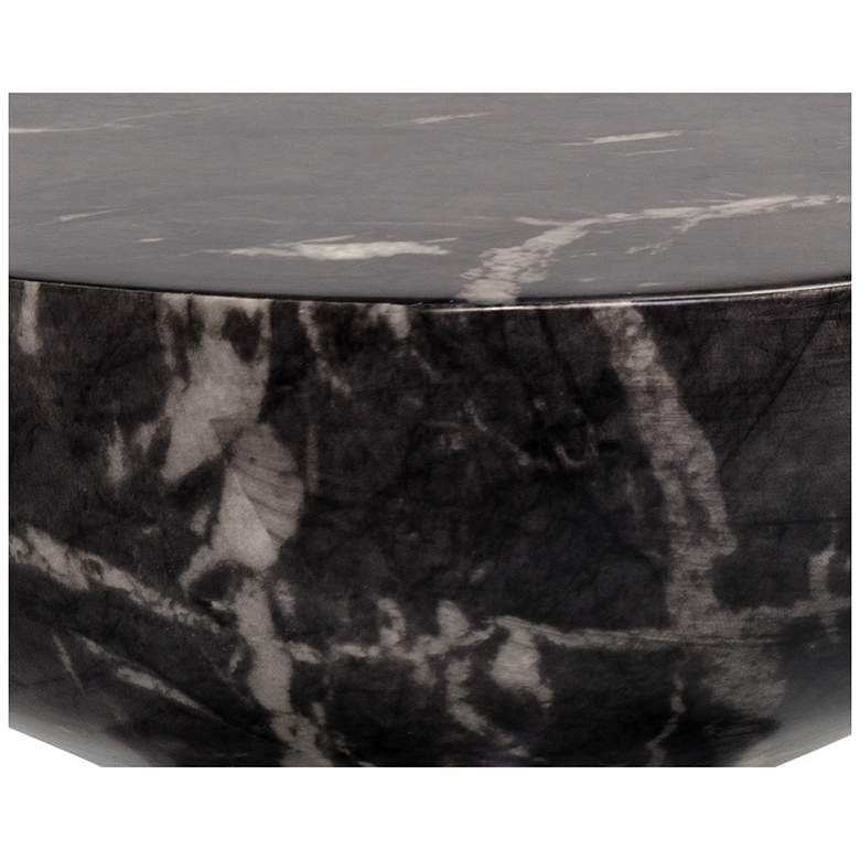 Image 5 Sunpan Goya End Table Marble Look Black more views