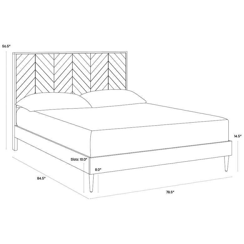 Image 5 Sunpan Grayson Bed King Light Acacia more views