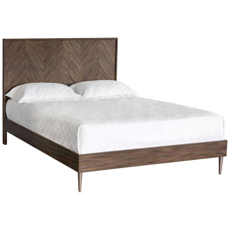Image 1 Sunpan Grayson Bed Queen Smoke Acacia