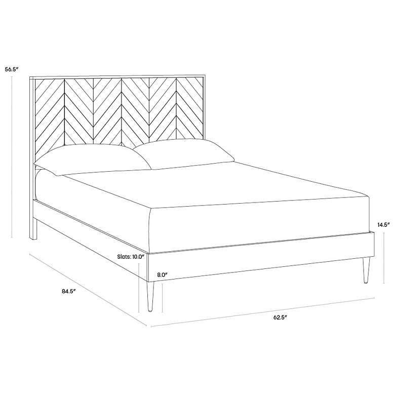 Image 4 Sunpan Grayson Bed Queen Smoke Acacia more views