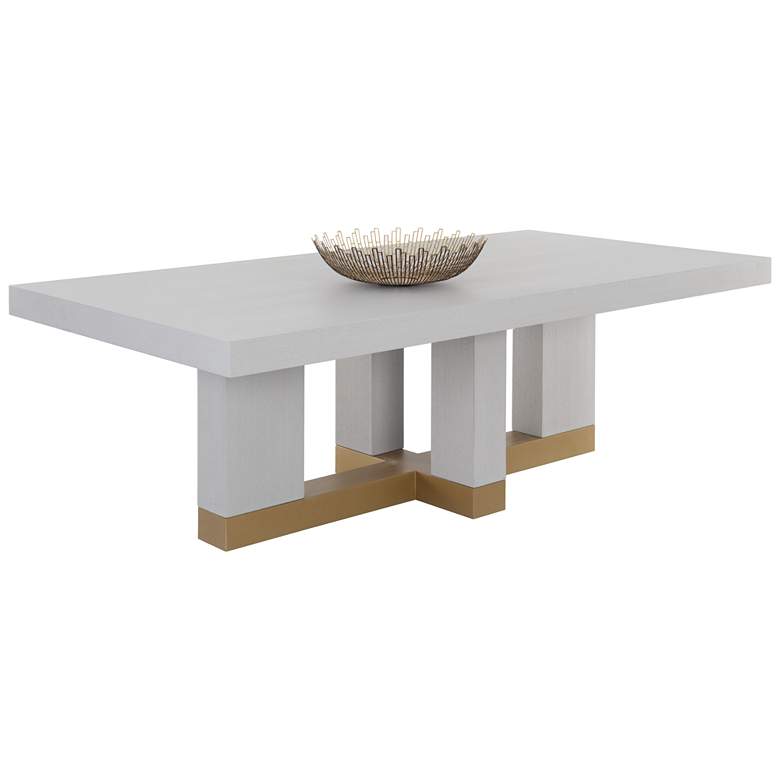 Image 1 Sunpan Greco Dining Table Gauntlet Gray 94.5"
