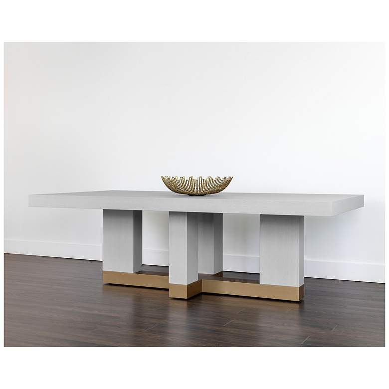 Image 4 Sunpan Greco Dining Table Gauntlet Gray 94.5" more views