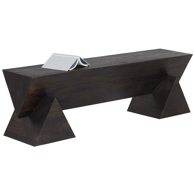 Image 1 Sunpan Gregor Bench Dark Brown