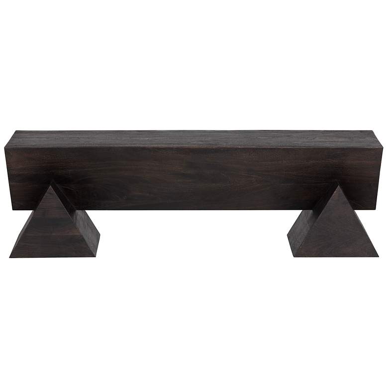 Image 3 Sunpan Gregor Bench Dark Brown more views