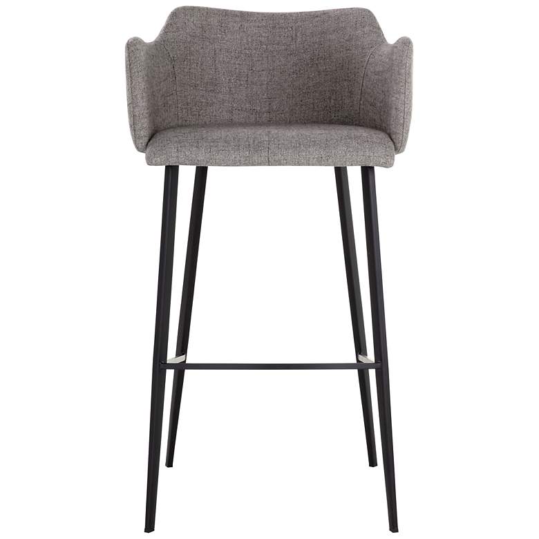 Image 2 Sunpan Griffin 22" Wide November Gray and Bravo Cognac Barstool more views