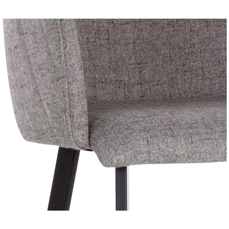 Image 7 Sunpan Griffin 22" Wide November Gray and Bravo Cognac Barstool more views