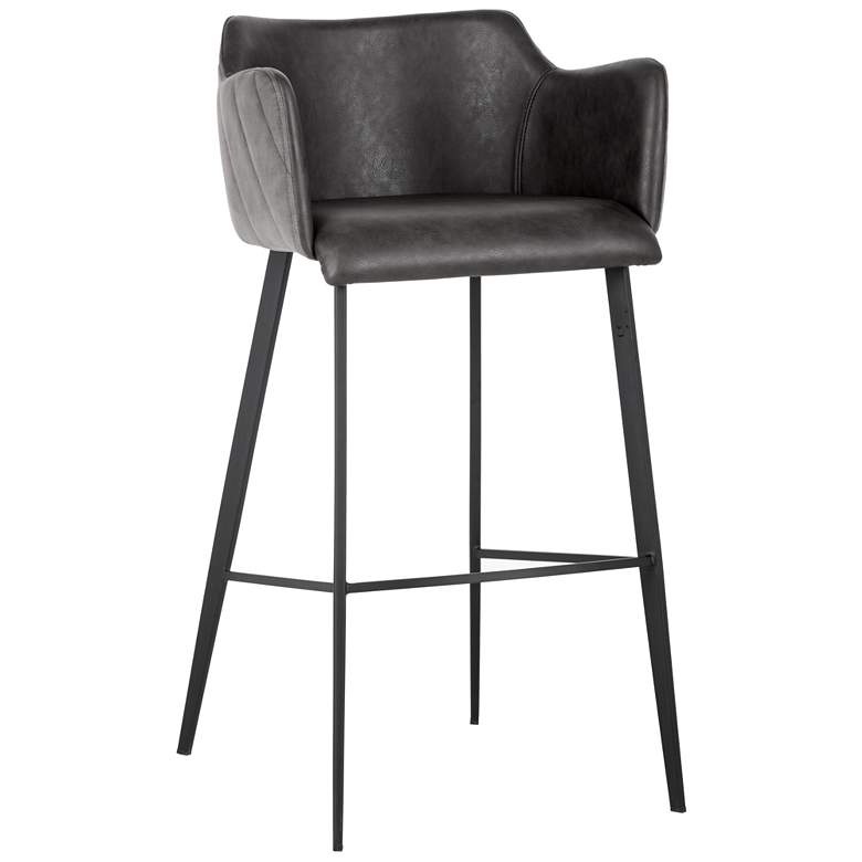 Image 1 Sunpan Griffin Barstool Town Gray and Roman Gray
