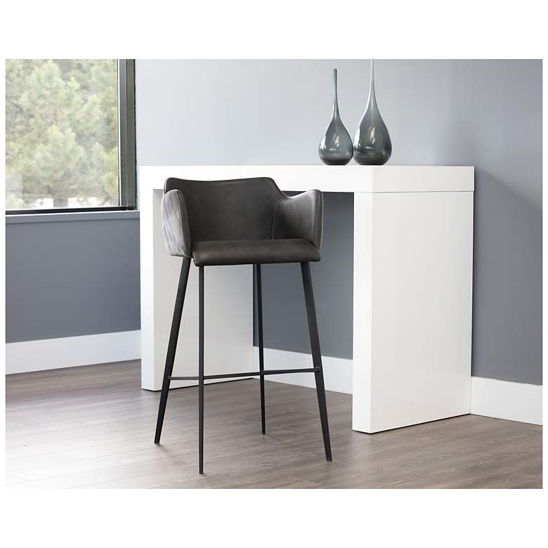 Image 5 Sunpan Griffin Barstool Town Gray and Roman Gray more views