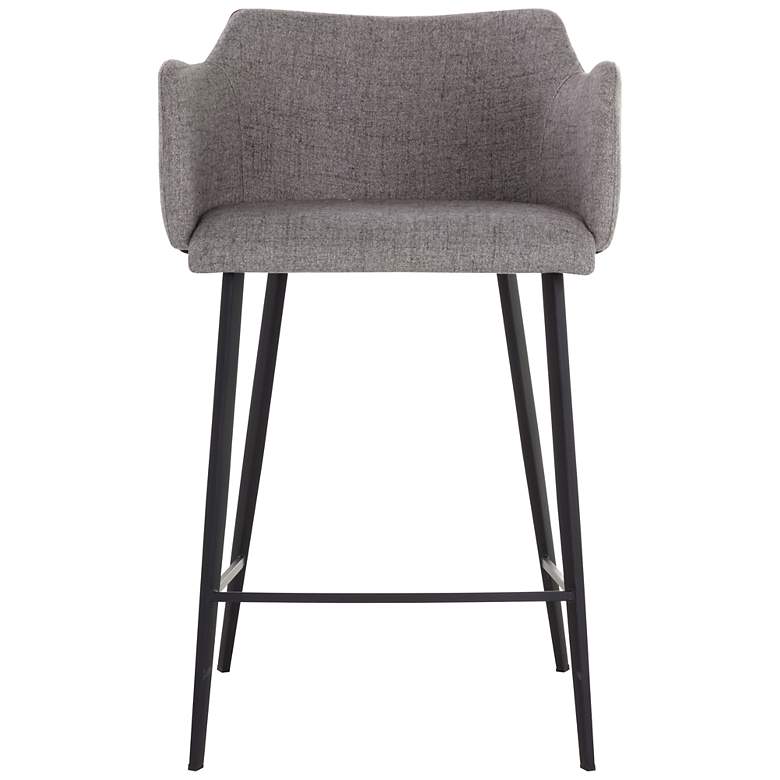 Image 2 Sunpan Griffin Counter Stool November Gray and Bravo Cognac more views