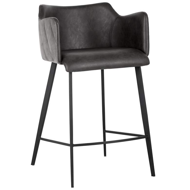 Image 1 Sunpan Griffin Counter Stool Town Gray and Roman Gray