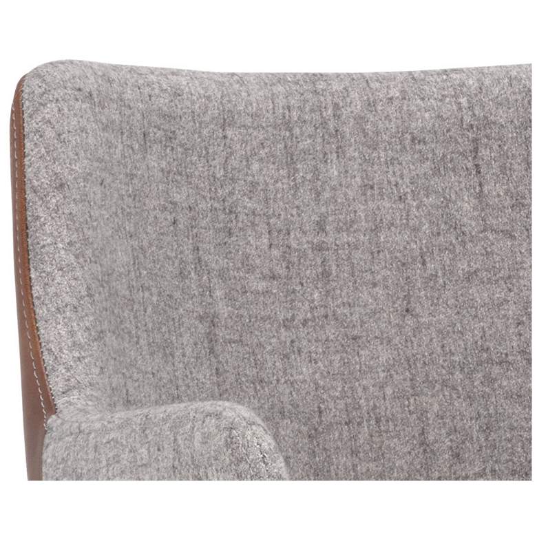 Image 7 Sunpan Griffin Dining Armchair November Gray and Bravo Cognac more views