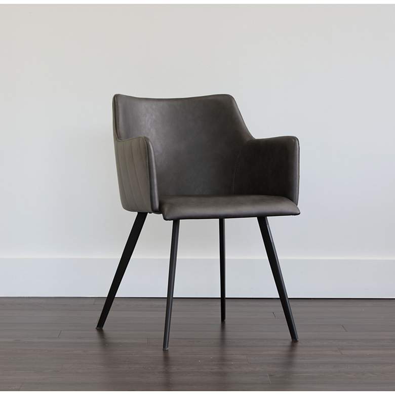 Image 1 Sunpan Griffin Dining Armchair Town Gray and Roman Gray