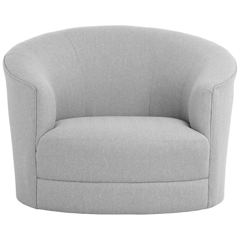 Image 3 Sunpan Grimaldi Swivel Armchair Liv Dove more views