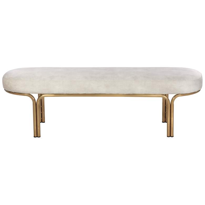 Image 2 Sunpan Gwen Bench Nono Cream more views