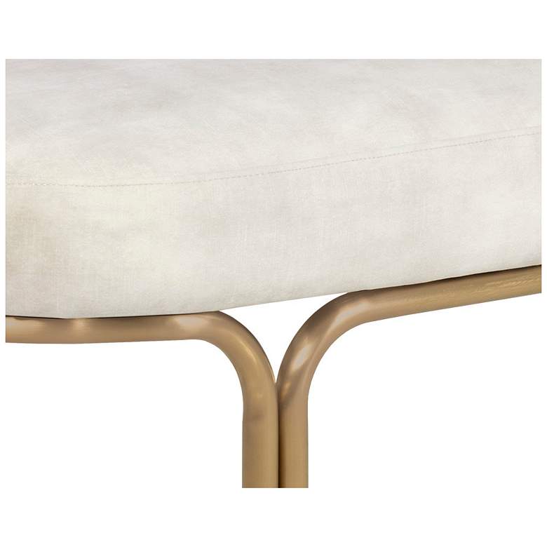 Image 4 Sunpan Gwen Bench Nono Cream more views