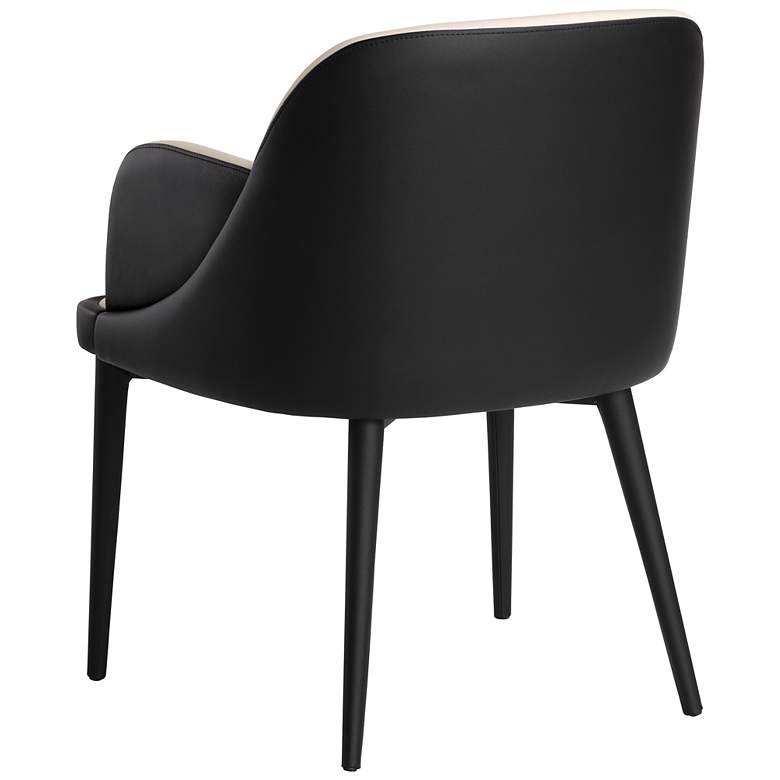 Image 4 Sunpan Hagan Dining Armchair Dillon Cream and Dillon Black more views