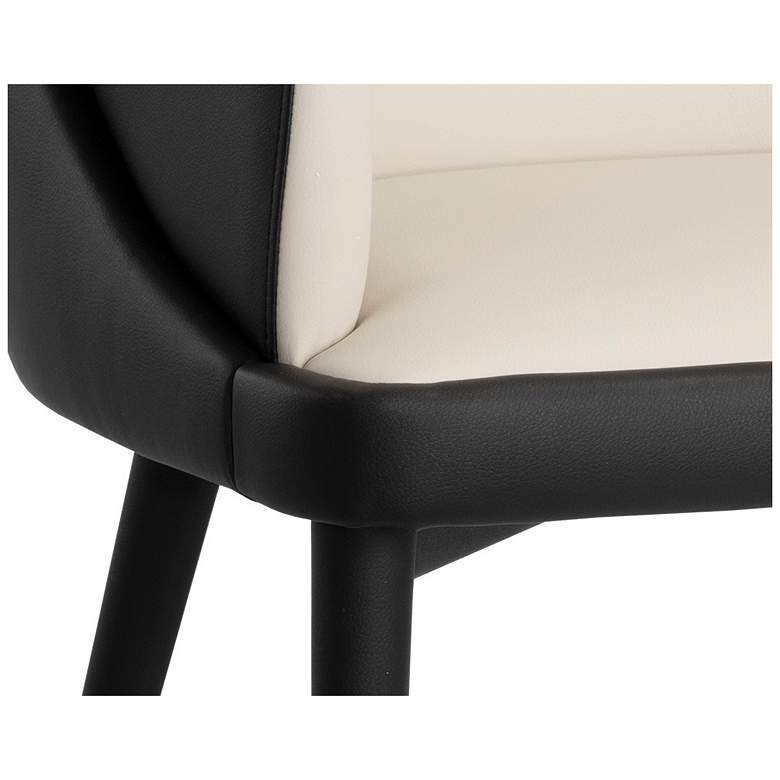 Image 5 Sunpan Hagan Dining Armchair Dillon Cream and Dillon Black more views