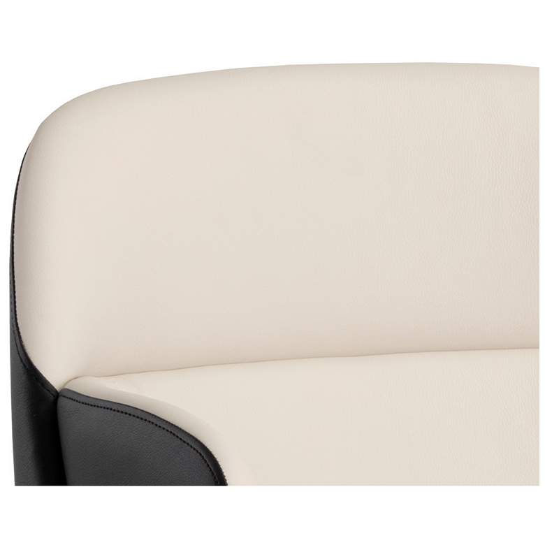 Image 6 Sunpan Hagan Dining Armchair Dillon Cream and Dillon Black more views