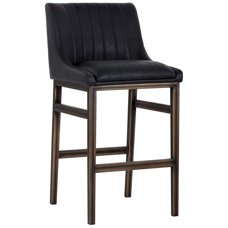Image 1 Sunpan Halden Barstool Vintage Black