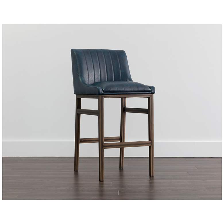 Image 5 Sunpan Halden Barstool Vintage Blue more views