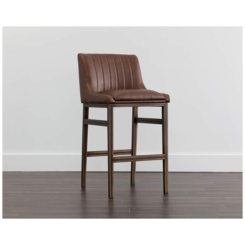 Image 4 Sunpan Halden Barstool Vintage Cognac more views