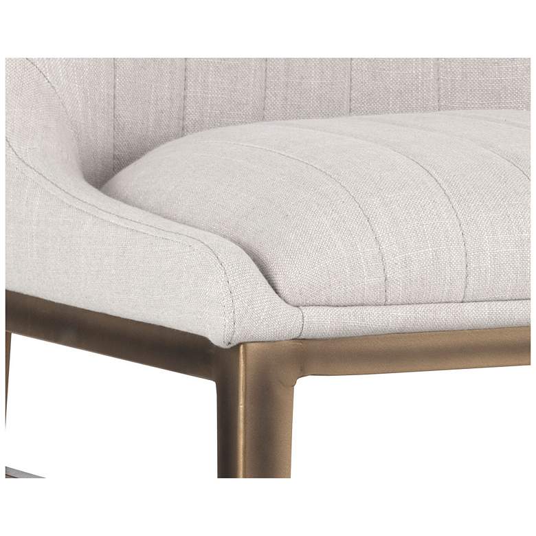 Image 5 Sunpan Halden Counter Stool Beige Linen more views