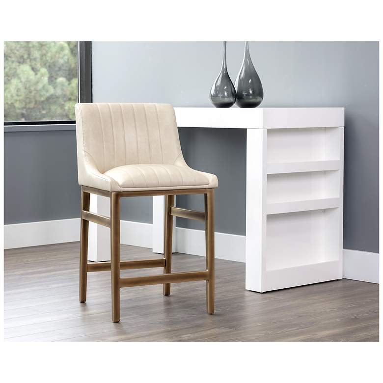 Image 4 Sunpan Halden Counter Stool Bravo Cream more views